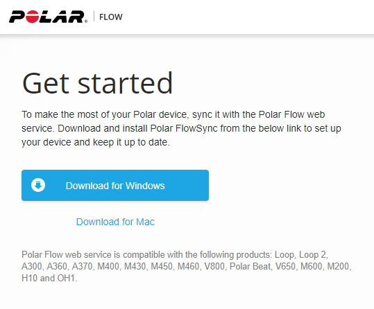 Polar flow download for mac